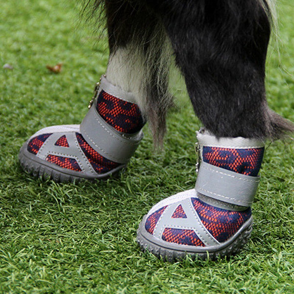 4pcs Waterproof Winter Pet Dog Shoes Anti-slip Rain Snow Boots Footwear Thick Warm For Small Cats Dogs Puppy Dog Socks Booties | Vimost Shop.