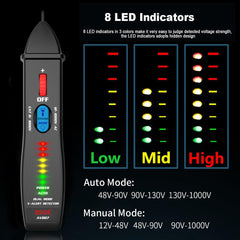 Non-contact Voltage Detector indicator AVD07 Smart Electric Pen Tester Live/Neutral wire distinction Continuity check NCV | Vimost Shop.