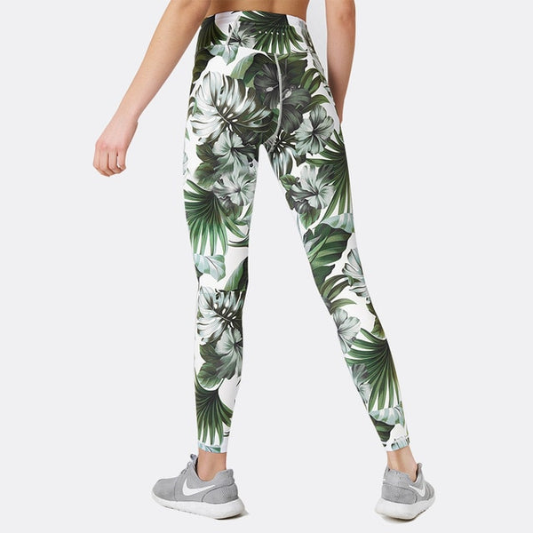 Floral Print Yoga Suit Gym Fitness Two Piece Set Tank Crop Top Leggings Tracksuit Fashion Running Sports Set Casual Outdoor Set | Vimost Shop.