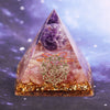 Handmade Amethyst Crystal Sphere Orgonite Pyramid Strawberry Crystal Reiki Chakra Energy Orgone Collection Emf Protection | Vimost Shop.