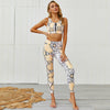 Seamless Snakeskin Print Yoga Set Fitness Gym Tracksuit For Women Tank Crop Top And Leggings Sportswear Running Casual Suit | Vimost Shop.