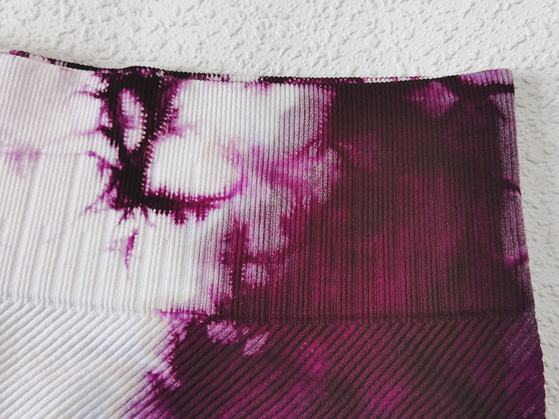 Women Tie Dye Print Yoga Set Women Gym Clothes Sleeveless Crop Top And Leggings Fitness Tracksuit Workout Push Up Sports Suit | Vimost Shop.