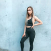 Seamless Snakeskin Patchwork Yoga Suit Gym Fitness Sports Tracksuit Tank Crop Top Hips Lifting Leggings Fashion Outdoor Suit | Vimost Shop.