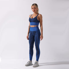Seamless Snakeskin Patchwork Yoga Suit Gym Fitness Sports Tracksuit Tank Crop Top Hips Lifting Leggings Fashion Outdoor Suit | Vimost Shop.