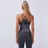 Seamless Snakeskin Patchwork Yoga Suit Gym Fitness Sports Tracksuit Tank Crop Top Hips Lifting Leggings Fashion Outdoor Suit | Vimost Shop.