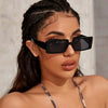 Trendy Rectangle Sunglasses Women Brand Design Black Thick Frame Fashion 90s Cool Sun Glasses Shades Female | Vimost Shop.