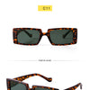 Trendy Rectangle Sunglasses Women Brand Design Black Thick Frame Fashion 90s Cool Sun Glasses Shades Female | Vimost Shop.