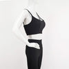 Autumn Seamless Yoga Set High Stretch Tracksuit For Women Sleeveless Crop Top Leggings Two Piece Set Running Push Up Clothing | Vimost Shop.