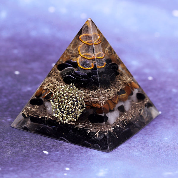 Natural Obsidian Orgone Pyramid Reiki Healing Metaphysical Crystal Chakra Balancing Energy Generator Emf Protector | Vimost Shop.