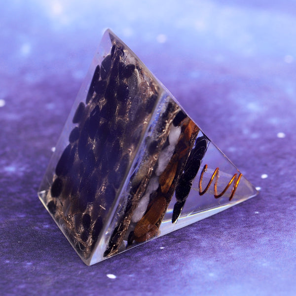 Natural Obsidian Orgone Pyramid Reiki Healing Metaphysical Crystal Chakra Balancing Energy Generator Emf Protector | Vimost Shop.
