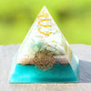 Reiki Amazonite Crystal Orgone Pyramid Healing Quartz Energy Points/Emf Protection Meditation Yoga Energy Generator | Vimost Shop.