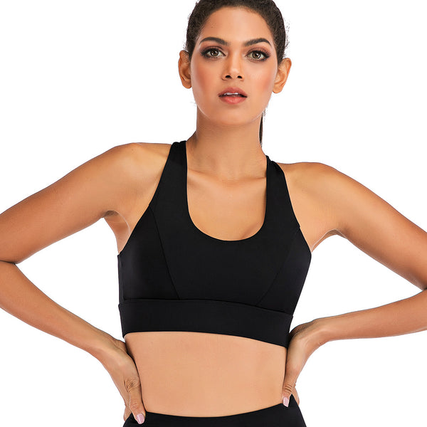 Seamless Yoga Bra Top Fashion Back Twist Slim Crop Top Sportswear Stretchy Quick Dry Breathable Workout Push-up GYM Fitness Top | Vimost Shop.