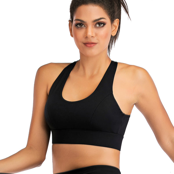 Seamless Yoga Bra Top Fashion Back Twist Slim Crop Top Sportswear Stretchy Quick Dry Breathable Workout Push-up GYM Fitness Top | Vimost Shop.