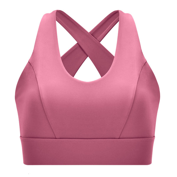 Seamless Yoga Bra Top Fashion Back Twist Slim Crop Top Sportswear Stretchy Quick Dry Breathable Workout Push-up GYM Fitness Top | Vimost Shop.