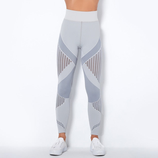 Autumn Seamless Yoga Set Women Gym Clothes Long Sleeve Crop Top Hollow Out Leggings Tracksuit Workout Sports Fitness 2 Piece | Vimost Shop.