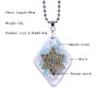 NNatural Amazonite Orgonite Energy Pendant For Women Orgone Necklace Converter Reiki Healing Jewelry | Vimost Shop.
