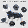 Waterproof Dog Vest Clothes Warm Padded Pet Winter Clothing Jacket Coat Large Dogs Labrador Outfit With Reflective Nylon Rope