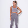 Women Workout Outfit 2 Pieces Yoga Set Seamless Running Leggings with Sports Bra Padded Tops Suit Gym Clothes Fitness Sportswear | Vimost Shop.