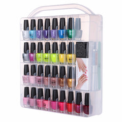 Professional Nail Polish Holder for 60 bottles with Large Separate Compartment for Tools  F0683 | Vimost Shop.