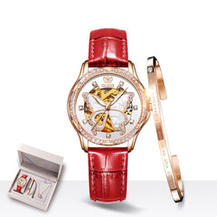 Mechanical Women Watch Fashion Switzerland Luxury Brand Ladies WristWatch Automatic Ceramic Hollow Design montre femme | Vimost Shop.