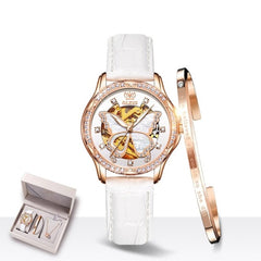 Mechanical Women Watch Fashion Switzerland Luxury Brand Ladies WristWatch Automatic Ceramic Hollow Design montre femme | Vimost Shop.