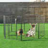 40" 8 Metal Panel Heavy Duty Pet Playpen Dog Fences Black Security Gate Supplies for Pets PS7067 | Vimost Shop.