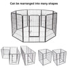 40" 8 Metal Panel Heavy Duty Pet Playpen Dog Fences Black Security Gate Supplies for Pets PS7067 | Vimost Shop.