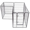 40" 8 Metal Panel Heavy Duty Pet Playpen Dog Fences Black Security Gate Supplies for Pets PS7067 | Vimost Shop.