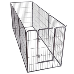 40" 8 Metal Panel Heavy Duty Pet Playpen Dog Fences Black Security Gate Supplies for Pets PS7067 | Vimost Shop.
