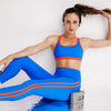 Seamless Striped Yoga Set For Fitness Casual Bra Crop Top High Waist Leggings Two Piece Set Sportswear Workout GYM Tracksuit | Vimost Shop.