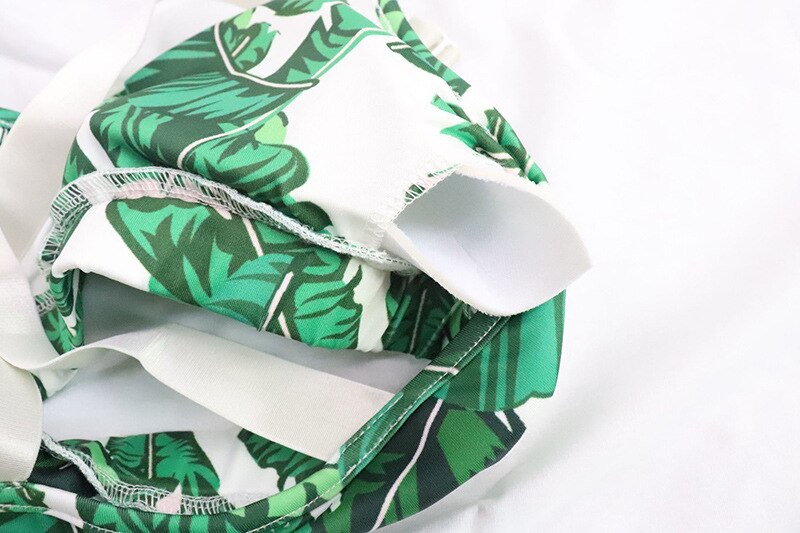 Seamless Leaf Print Yoga Set Gym Clothing Fashion Bra Crop Top Leggings Suit Push Up Workout Training Running Sports Tracksuit | Vimost Shop.