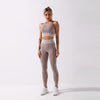 Seamless Python Pattern Yoga Set Gym Clothing Fashion Tank Crop Top Leggings Suit Push Up Workout Training Running Tracksuit | Vimost Shop.