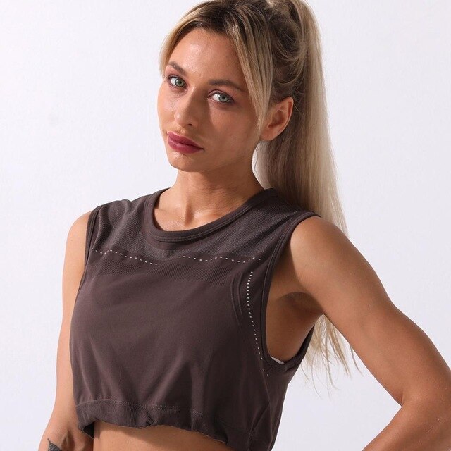 Sportswear Yoga Set Women GYM Clothing Solid Loose Tank Drawstring Crop Top Leggings Set Workout Running Fitness Tracksuit | Vimost Shop.