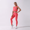 Sportswear Yoga Set Women GYM Clothing Solid Loose Tank Drawstring Crop Top Leggings Set Workout Running Fitness Tracksuit | Vimost Shop.