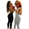 Sexy Backless Hip Sports Jumpsuit Women Gym Yoga Running Fitness Athletic Sleeveless Leggings Jumpsuit Romper Summer Tracksuit | Vimost Shop.
