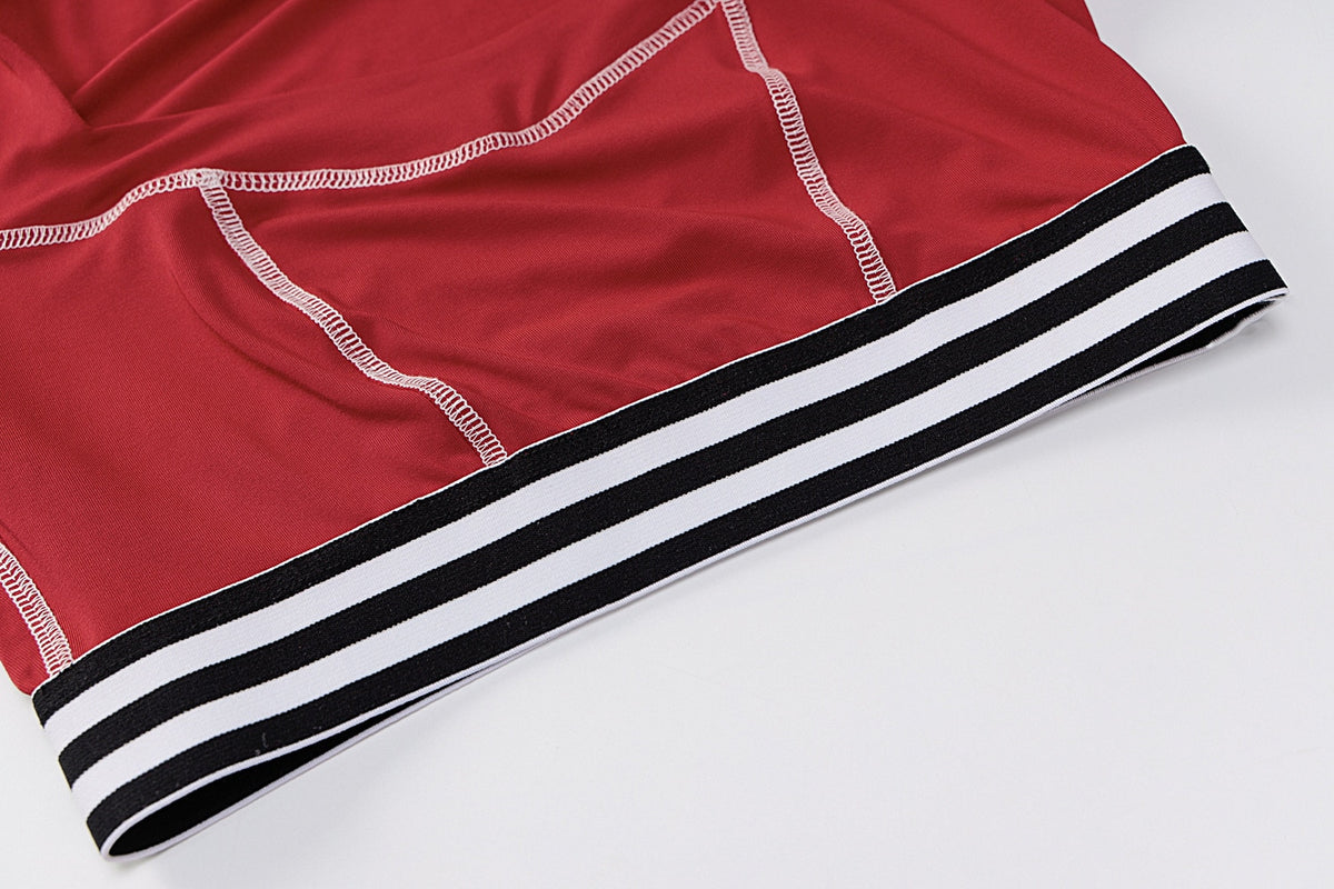 Striped Patchwork Sportswear Yoga Set Autumn Workout Gym Fitness Tracksuit Long Sleeve Crop Top High Elastics Leggings 2 PCS | Vimost Shop.