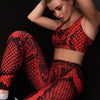 Sportswear Snakeskin Print Yoga Set Women GYM Clothing Sleeveless Crop Top Leggings Casual Workout Active Push Up Tracksuit | Vimost Shop.