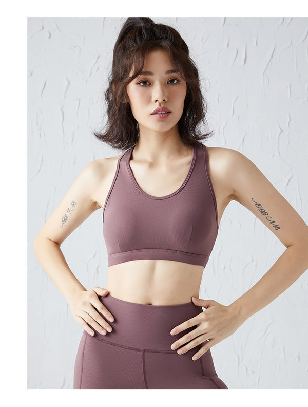 Seamless Yoga Crop Top Gym Fitness Sports Fashion Bra Top Workout Push Up Casual Beauty Back Tees Shockproof Quick Dry Tank Top | Vimost Shop.