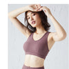 Seamless Yoga Crop Top Gym Fitness Sports Fashion Bra Top Workout Push Up Casual Beauty Back Tees Shockproof Quick Dry Tank Top | Vimost Shop.