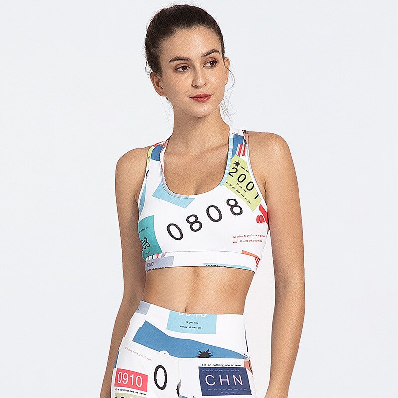 Seamless Yoga Set Gym Sports Tracksuit Print Push Up Training Running Yoga Suit Casual Tank Crop Top Leggings For Women Clothing | Vimost Shop.
