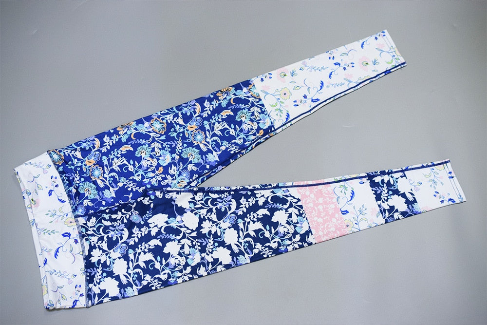 Seamless Print Yoga Leggings Hips Lifting Slim Pants High Elasticity High Waist Trousers Workout Push Up Gym Fitness Pants | Vimost Shop.