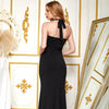Hlater Beading Long Black Dress Formal Prom Dresses | Vimost Shop.