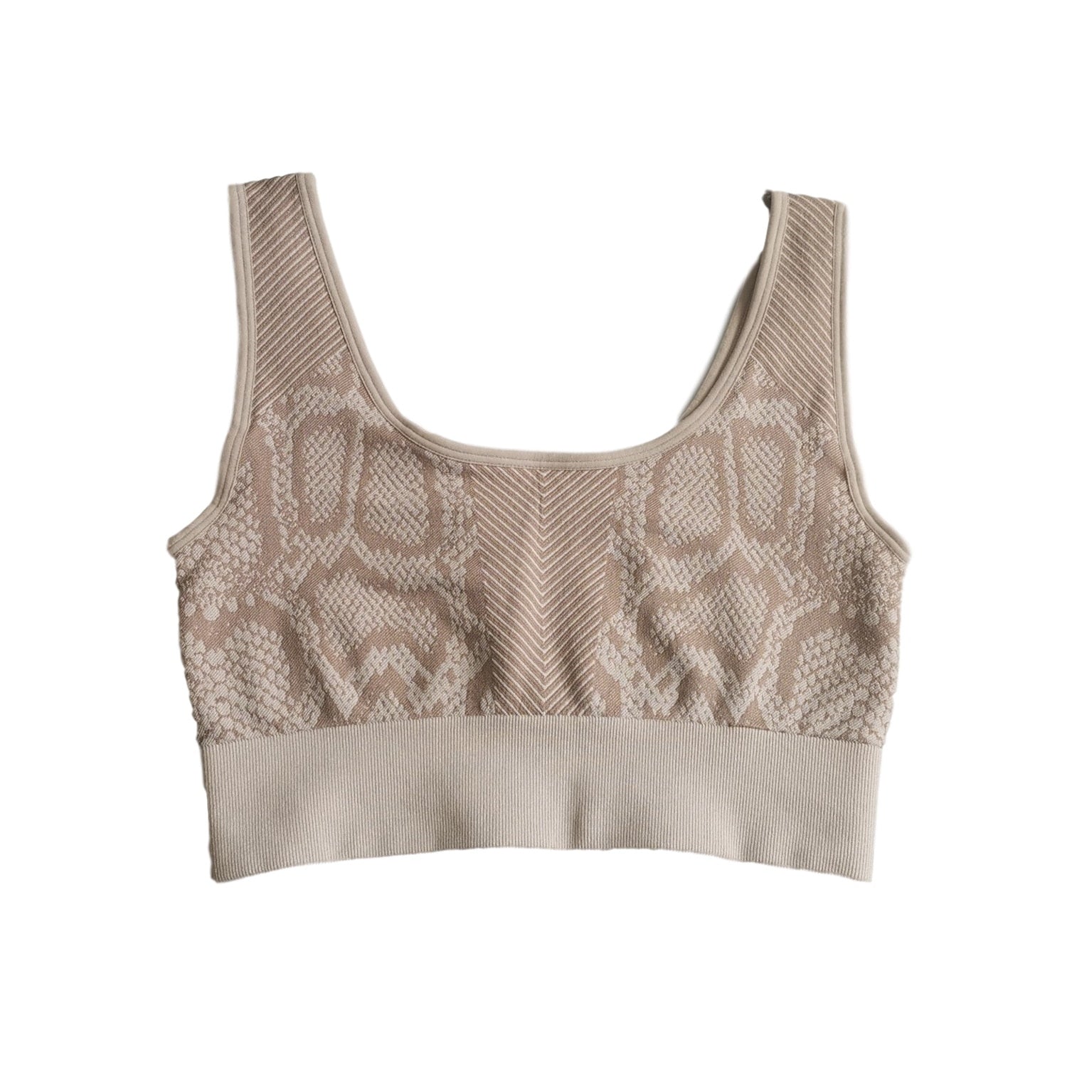 Seamless Snakeskin Print Yoga Set Gym Clothing Fashion Tank Crop Top Leggings Suit Push Up Workout Training Running Tracksuit | Vimost Shop.
