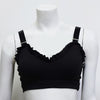 Solid Yoga Bra Top With Lacework Sports Gym Fitness Workout Push Up Crop Top Sweet Sporty Tank Shockproof Quick Dry Tees | Vimost Shop.