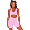 Sportswear Yoga Set Women GYM Clothing Solid Sleeveless Crop Top Shorts Two Piece Set Casual Workout Active Push Up Tracksuit | Vimost Shop.