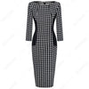 Vintage Women Elegant Fashion Pencil Dress Chic Formal Business Bodycon Dress | Vimost Shop.
