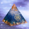 Energy Orgonite Pyramid Blue Glass Gravel Healing Crystals Reiki Chakra Orgone Multiplier Pyramids Fengshui Home Decor | Vimost Shop.