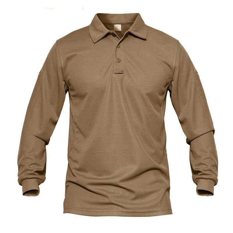 Men Tactical T-shirts Summer Quick Dry Performance Airsoft T-shirts Long Sleeve Lightweight Pique Jersey Golf T-shirts | Vimost Shop.