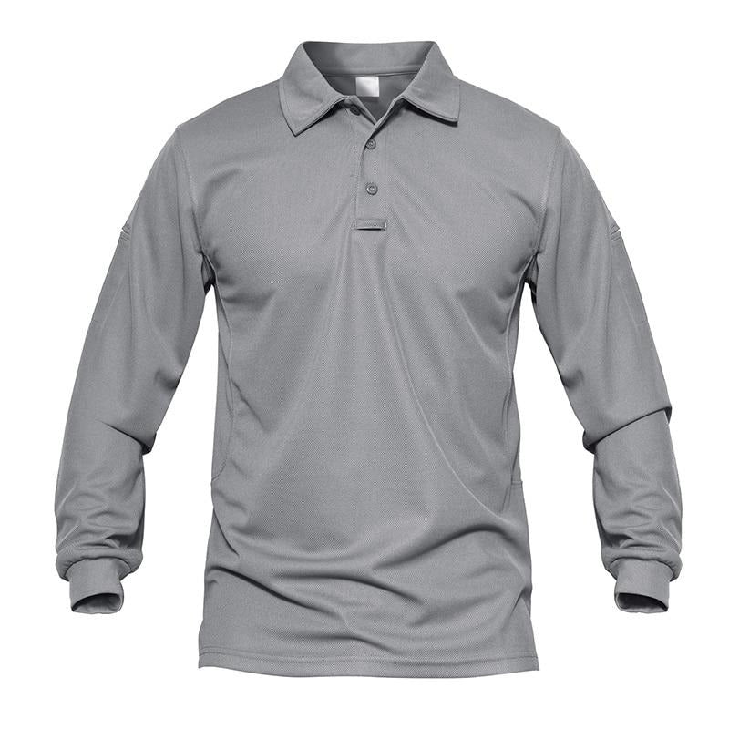Men Tactical T-shirts Summer Quick Dry Performance Airsoft T-shirts Long Sleeve Lightweight Pique Jersey Golf T-shirts | Vimost Shop.