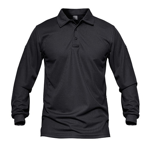 Men Tactical T-shirts Summer Quick Dry Performance Airsoft T-shirts Long Sleeve Lightweight Pique Jersey Golf T-shirts | Vimost Shop.